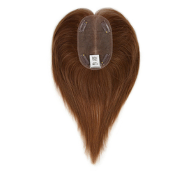 Brown natural Slavic hair topper 33cm DELMAR #6/8/30