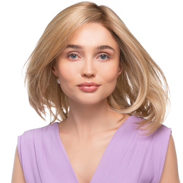 Synthetic brown wig with roots, heat-resistant MODERN # 6/8/4R