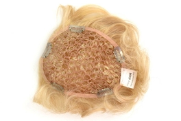 Natural dark blond human hair topper LADY FLASH RH #24-18T*