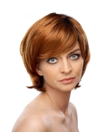 Synthetic dark brown wig with light highlights LILY #33/29T*