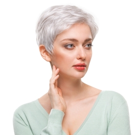 Synthetic dark blond wig with roots DONUT #12/26/19/6R